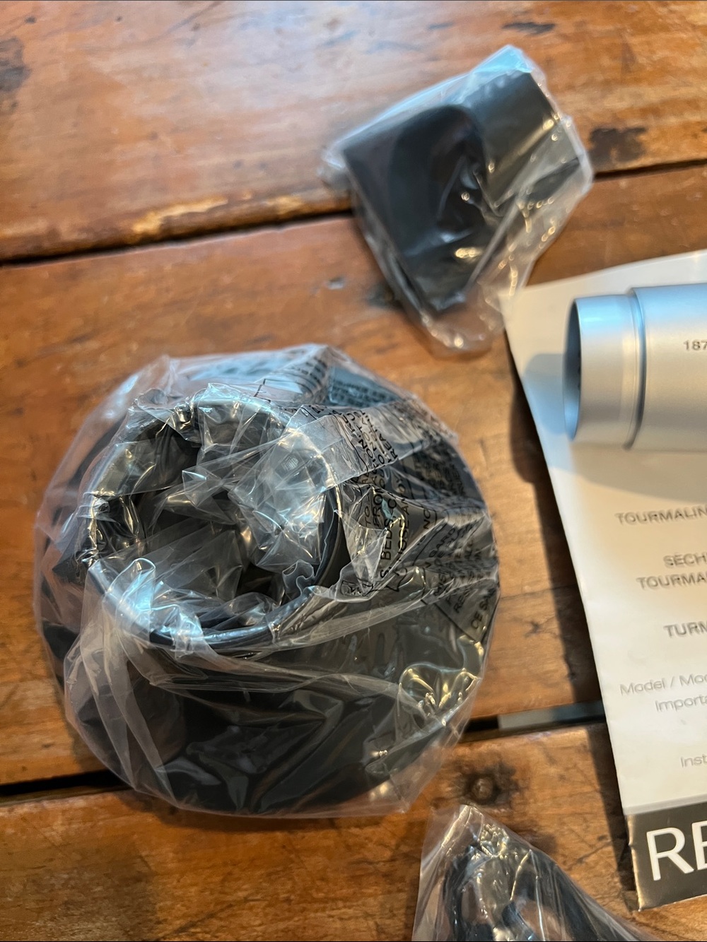 Revlon 1875 Silver Compact Tourmaline Ionic Hair Dryer with Attachments.  New!! - Picture 3 of 4